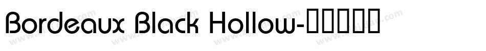 Bordeaux Black Hollow字体转换
